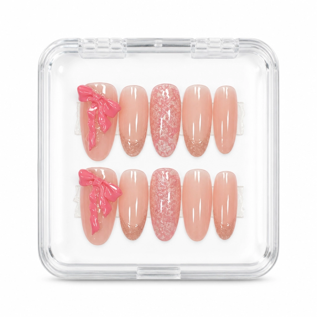 Press-on Nails Wholesale $6.90 Coral Bliss by Yabe Vietnam