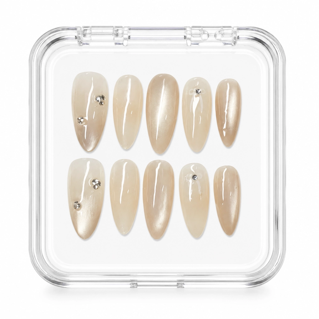 Press-on Nails Wholesale $6.90 Champagne Velvet by Yabe Vietnam