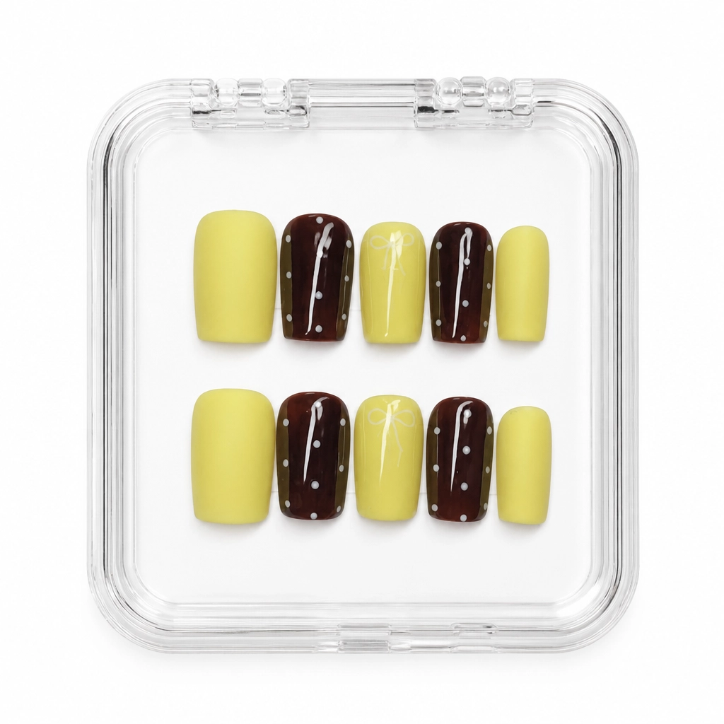 Press-on Nails Wholesale $6.90 Citrus Truffle by Yabe Vietnam