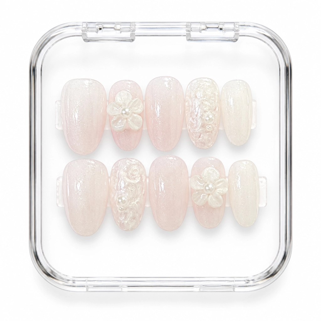 Press-on Nails Wholesale $6.90 Lace Enchantment by Yabe Vietnam