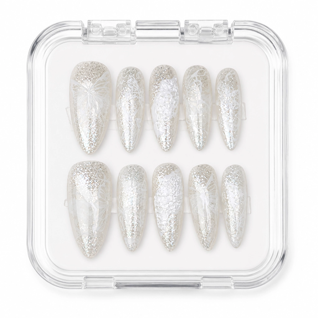 Press-on Nails Wholesale $6.90 Ethereal Lace by Yabe Vietnam