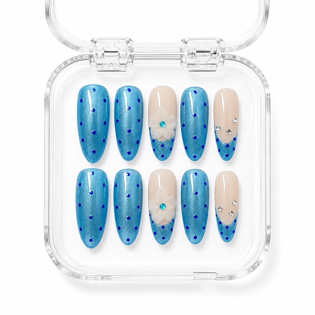 Press-on Nails Wholesale $6.90 Velvet Blossom by Yabe Vietnam