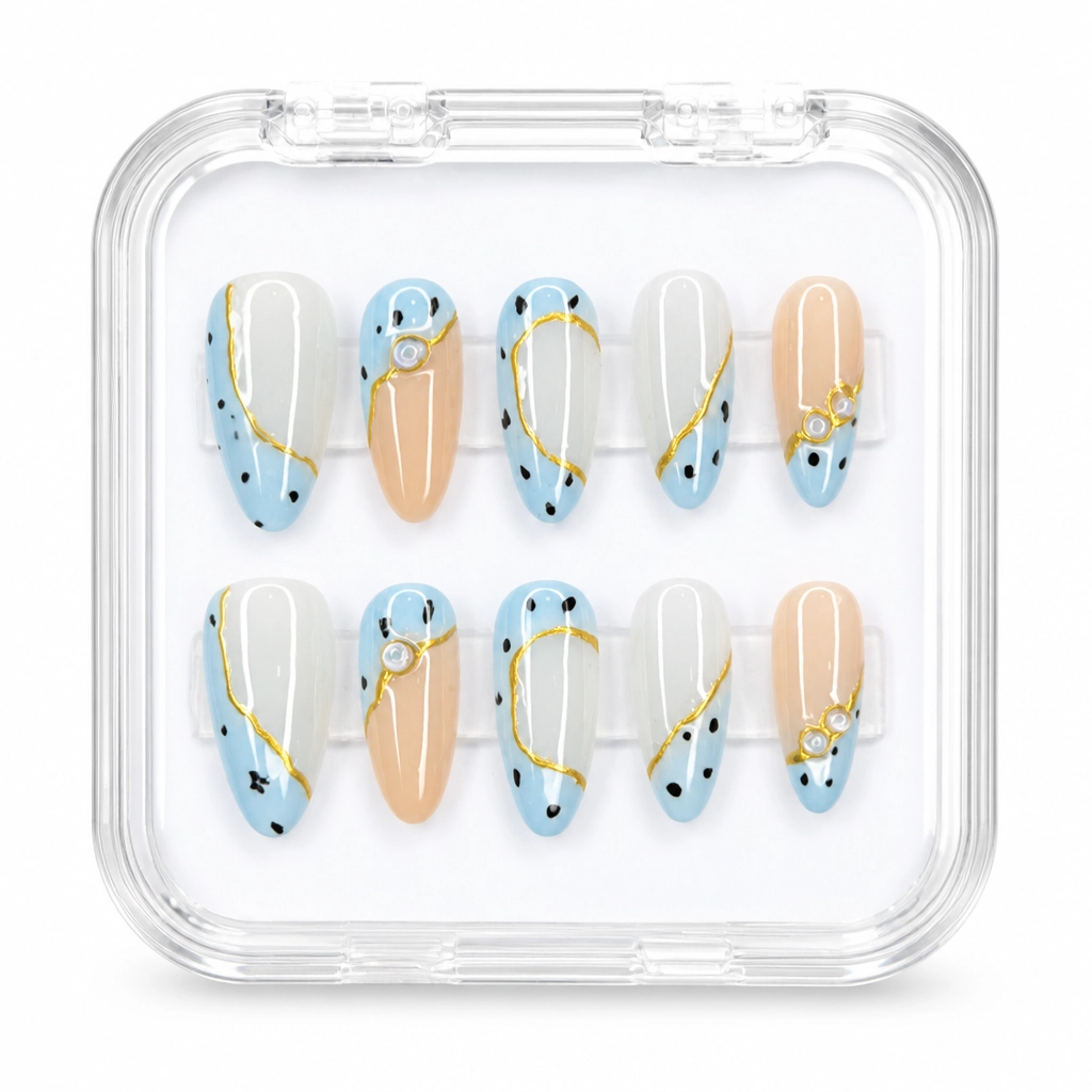 Press-on Nails Wholesale $7.90 Celestial Breeze by Yabe Vietnam