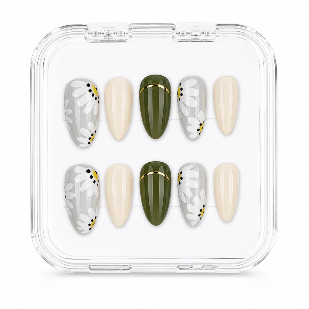 Press-on Nails Wholesale $7.90 Botanical Luxe by Yabe Vietnam