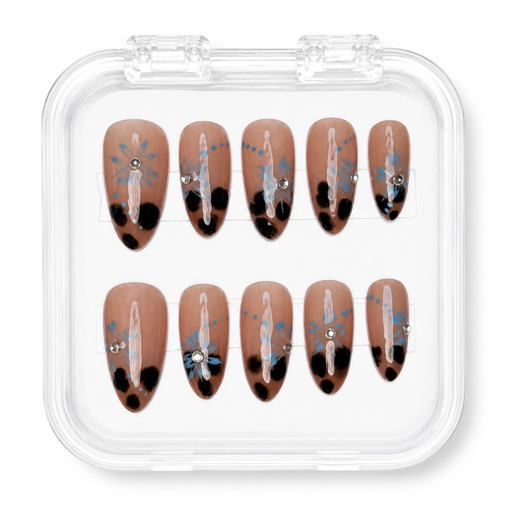 Press-on Nails Wholesale $7.90 Tortoise Glam by Yabe Vietnam