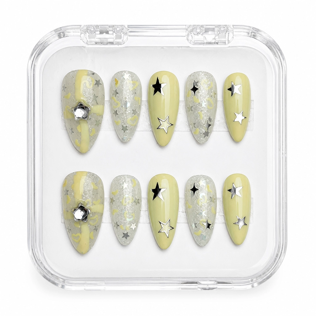 Press-on Nails Wholesale $7.90 Stellar Chartreuse by Yabe Vietnam