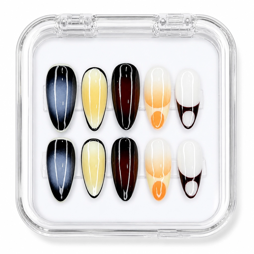 Press-on Nails Wholesale $7.90 Amber Eclipse by Yabe Vietnam