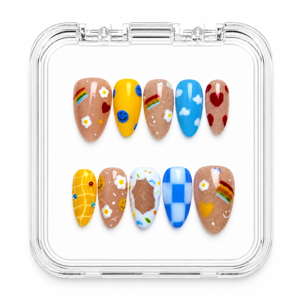 Press-on Nails Wholesale $7.90 Celestial Mosaic by Yabe Vietnam