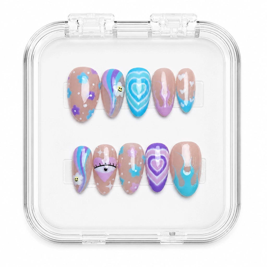 Press-on Nails Wholesale $7.90 Cosmic Swirl by Yabe Vietnam