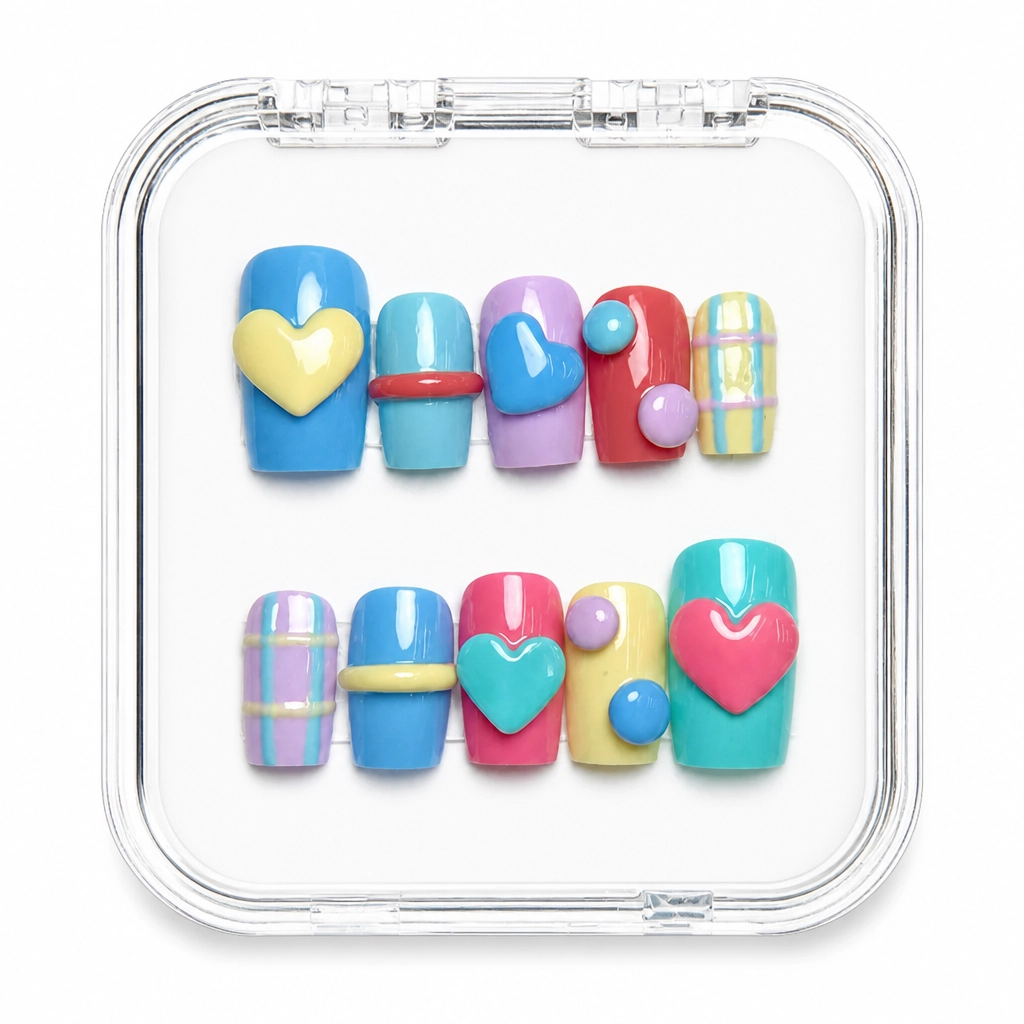 Press-on Nails Wholesale $7.90 Heartfelt Glam by Yabe Vietnam