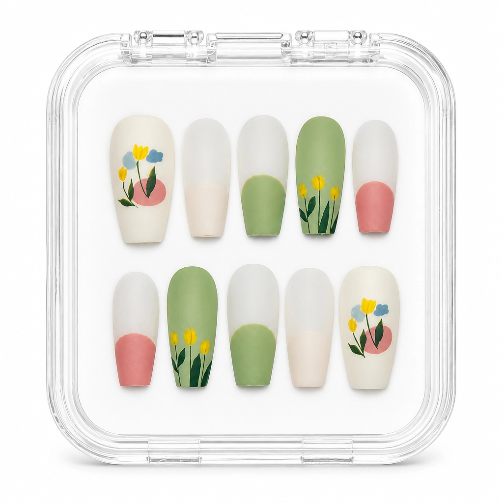 Press-on Nails Wholesale $7.90 Botanical Bliss by Yabe Vietnam