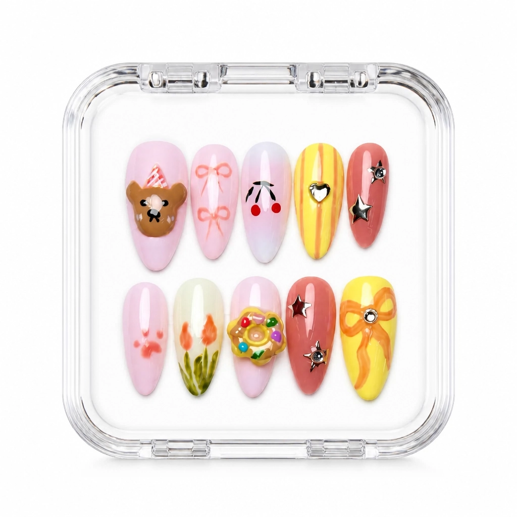Press-on Nails Wholesale $7.90 Gilded Romance by Yabe Vietnam