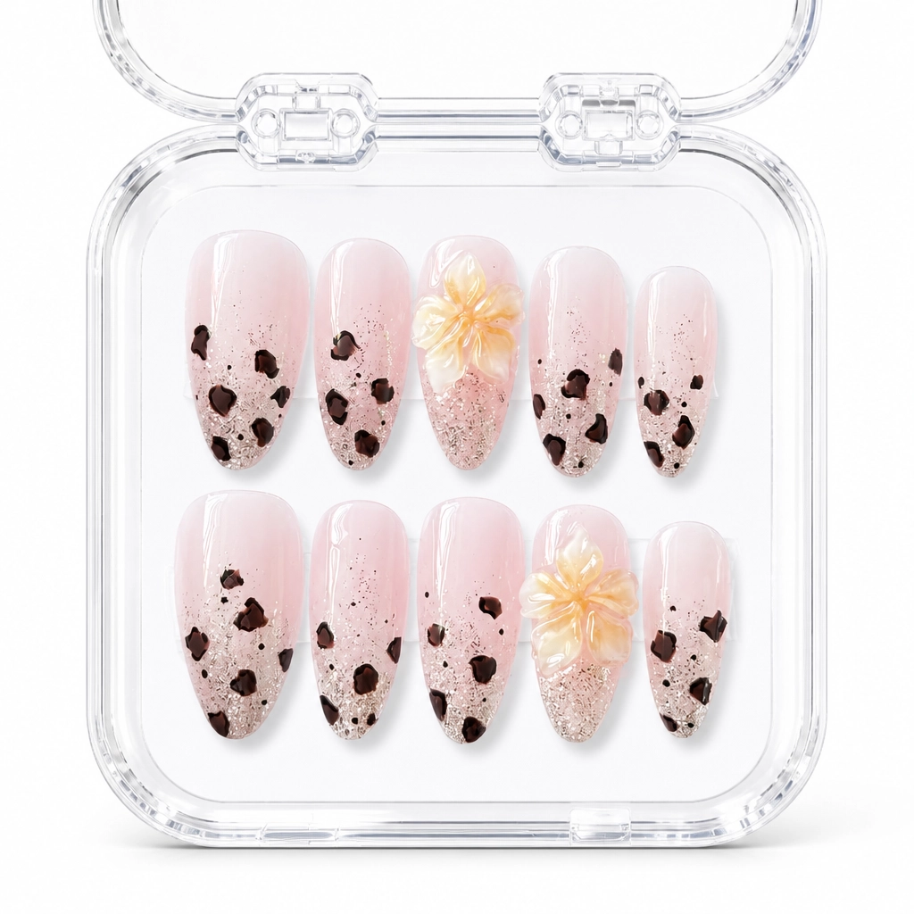 Press-on Nails Wholesale $7.90 Leopard Bloom Luxe by Yabe Vietnam