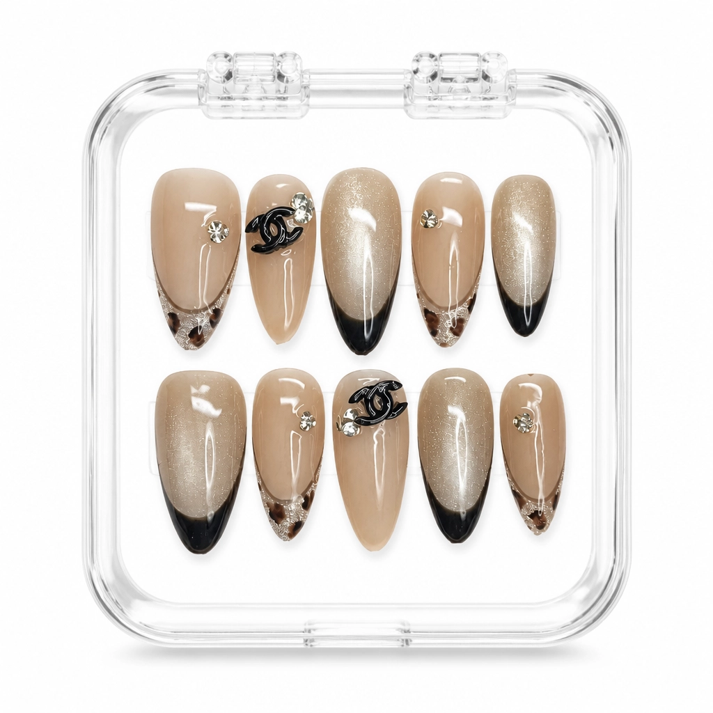 Press-on Nails Wholesale $7.90 Luxe Mocha Glam by Yabe Vietnam
