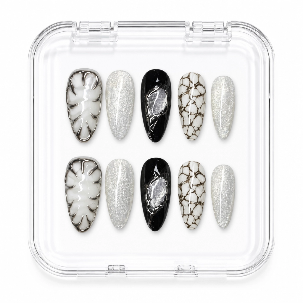 Press-on Nails Wholesale $7.90 Midnight Mosaic by Yabe Vietnam