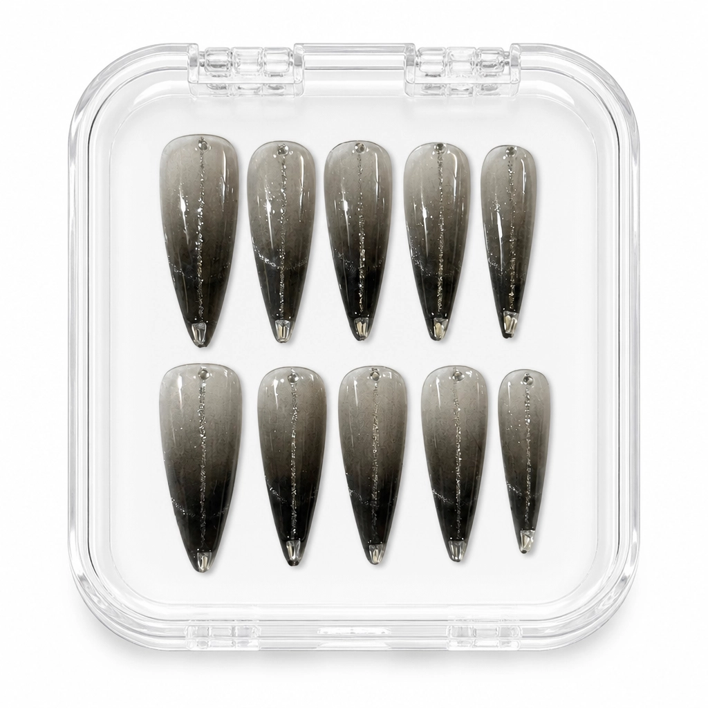 Press-on Nails Wholesale $7.90 Midnight Smoke by Yabe Vietnam