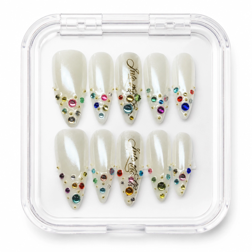 Press-on Nails Wholesale $7.90 Pearl Carnival by Yabe Vietnam