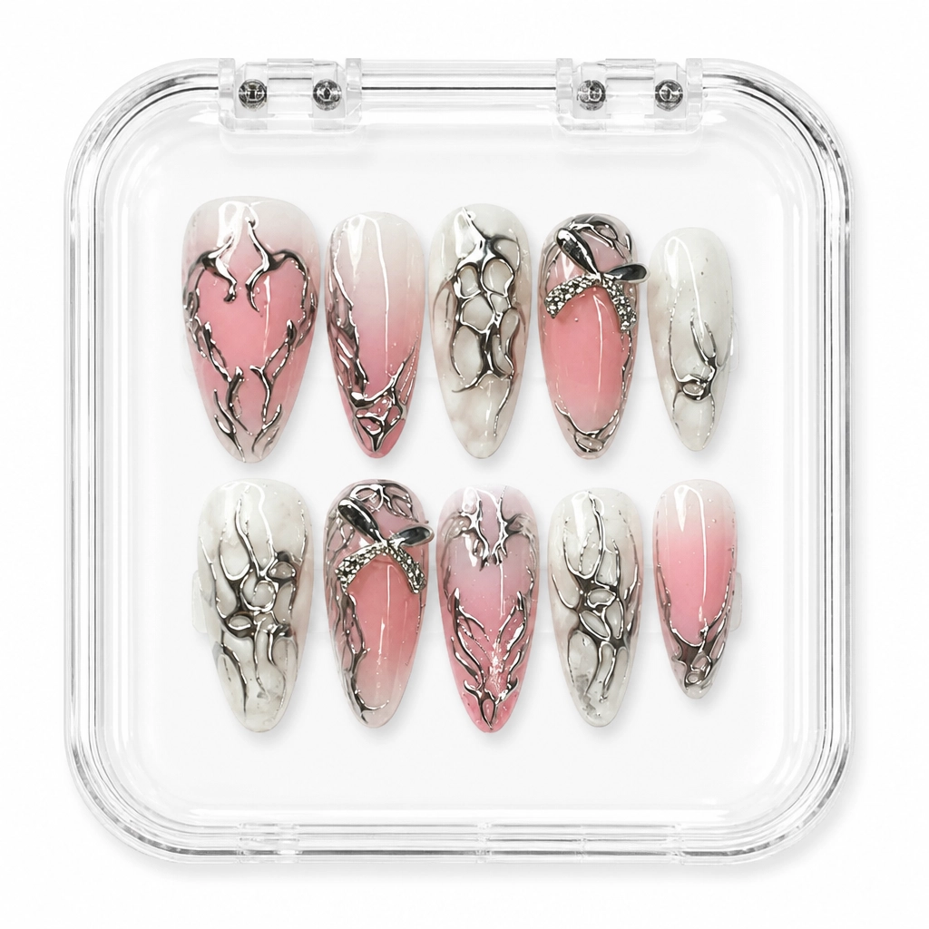 Blush Chrome Bows