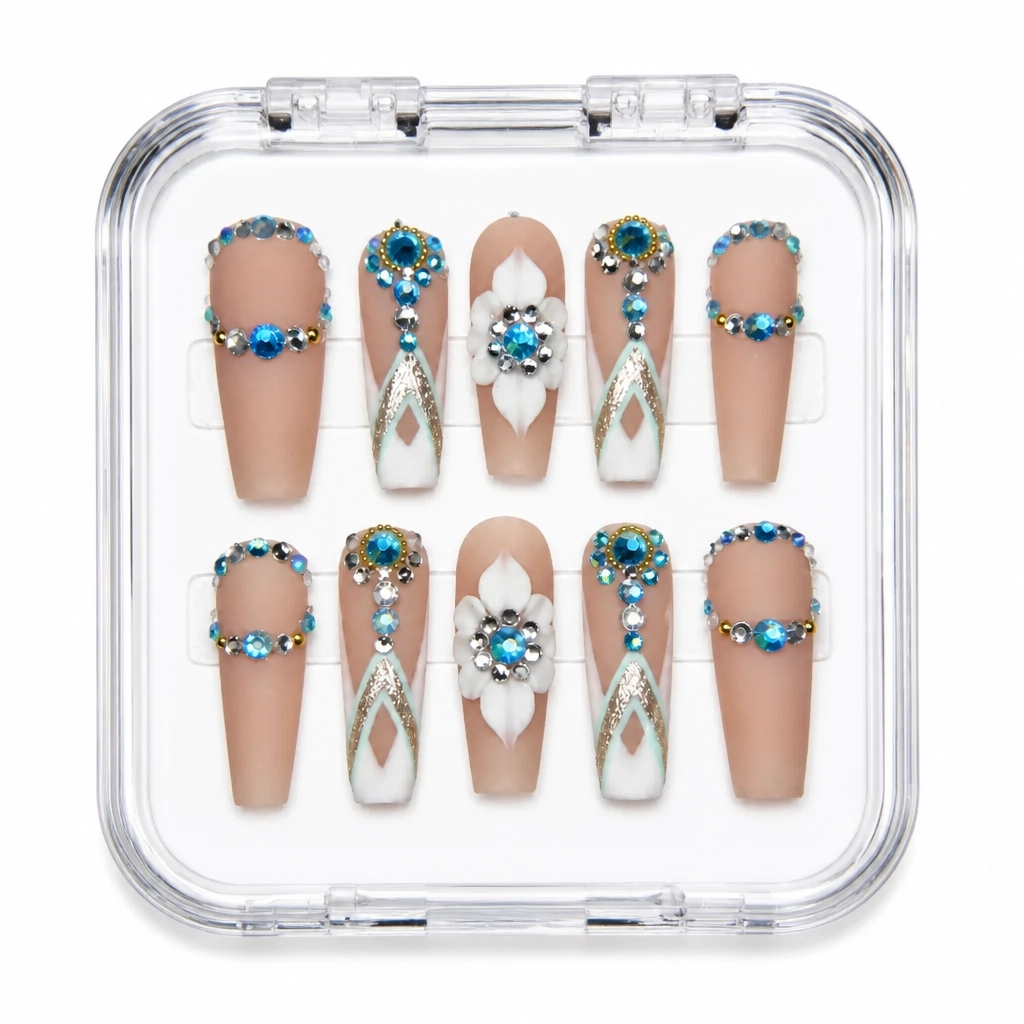Nude Azure Elegance