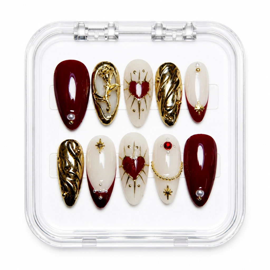 Crimson Gold Elegance