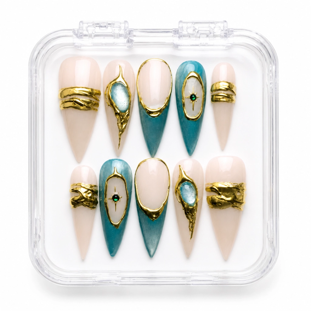 Gilded Teal Elegance
