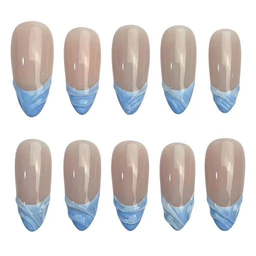 Press-on Nails Wholesale $7.90 Ocean Waves by Yabe Vietnam