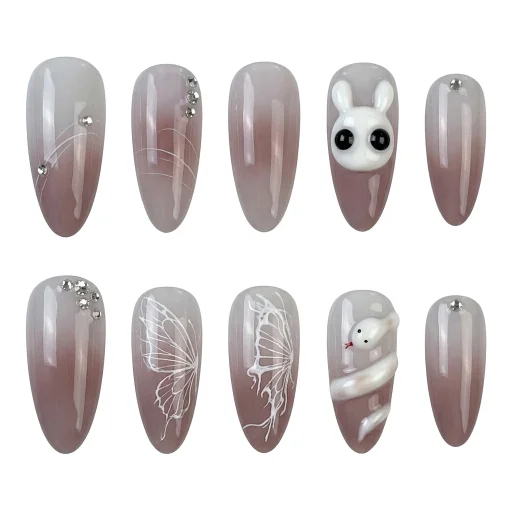 Press-on Nails Wholesale $7.90 Pastel Whimsy by Yabe Vietnam