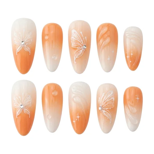 Press-on Nails Wholesale $7.90 Peach Blossom by Yabe Vietnam