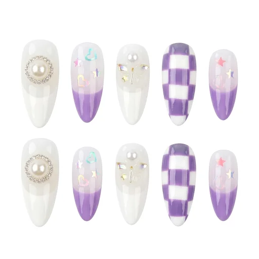 Press-on Nails Wholesale $7.90 Pearl Fantasy by Yabe Vietnam