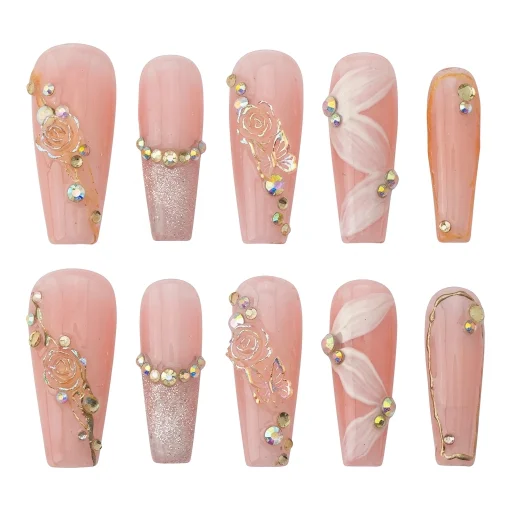 Press-on Nails Wholesale $7.90 Petal Elegance by Yabe Vietnam