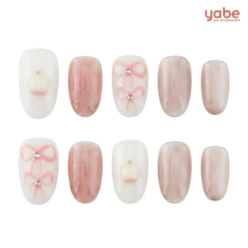 Press-on Nails Wholesale $7.90 Rosy Twinkle by Yabe Vietnam