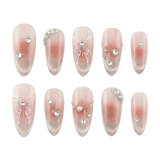 Press-on Nails Wholesale $7.90 Shimmer Cascade by Yabe Vietnam