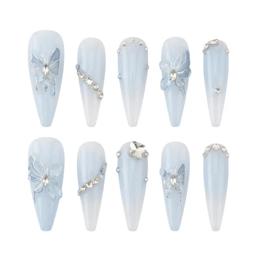 Press-on Nails Wholesale $7.90 Silken Frost by Yabe Vietnam