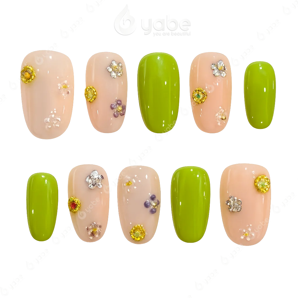 Press-on Nails Wholesale $6.90 Spring Blossom by Yabe Vietnam