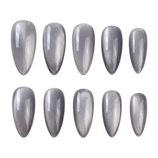Press-on Nails Wholesale $3.90 Starlit Silver by Yabe Vietnam