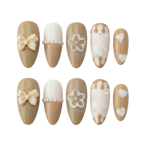 Press-on Nails Wholesale $7.90 Taupe Harmony by Yabe Vietnam
